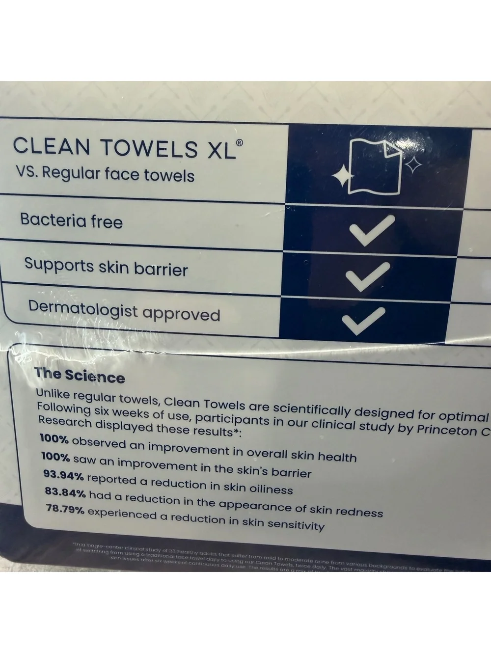 Clean Skin Club Clean Towels XL Single Use Facial Towels 50 Count Sealed